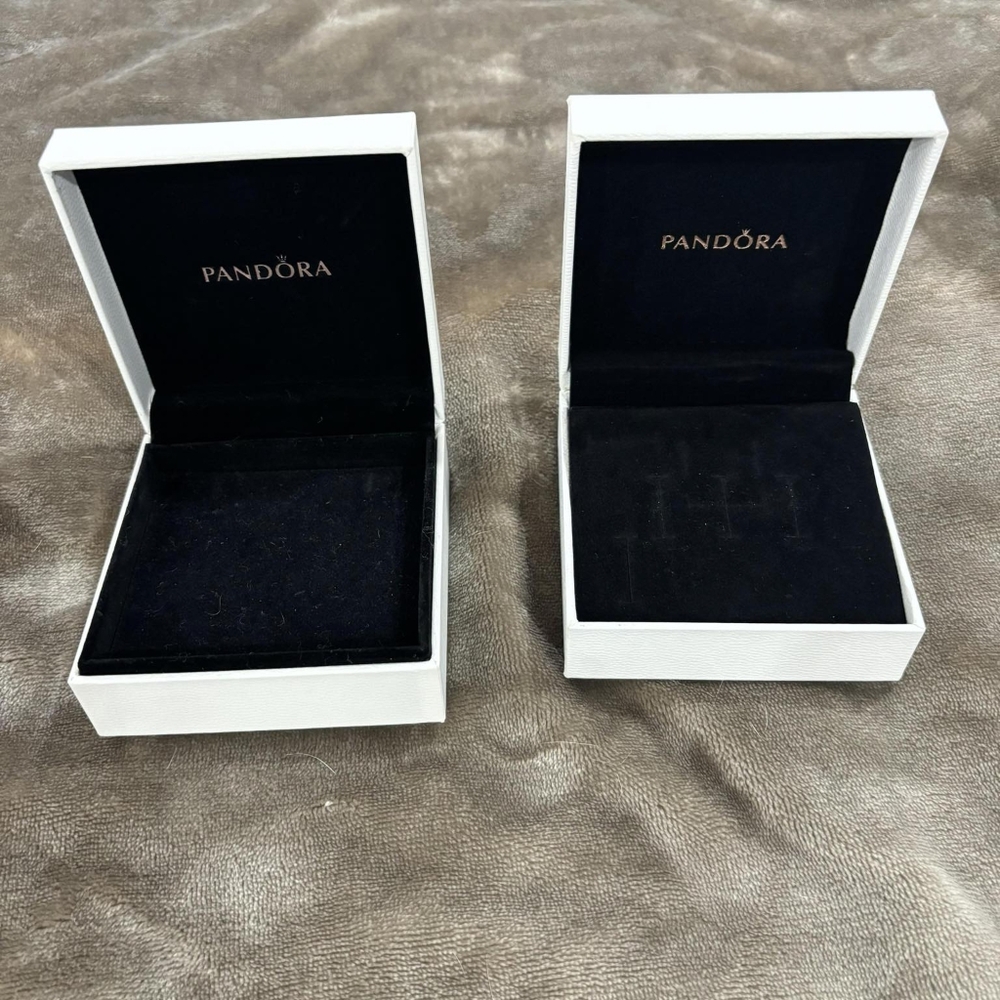 Two pandora jewellery boxes